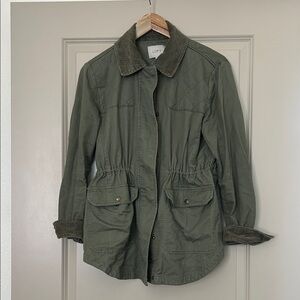 LOFT Utility Jacket in Olive Green